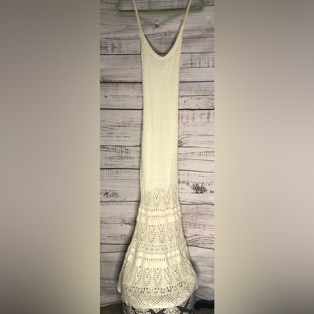 Elegant Cream Lace Dress NWOT size Large - Picture 4 of 16